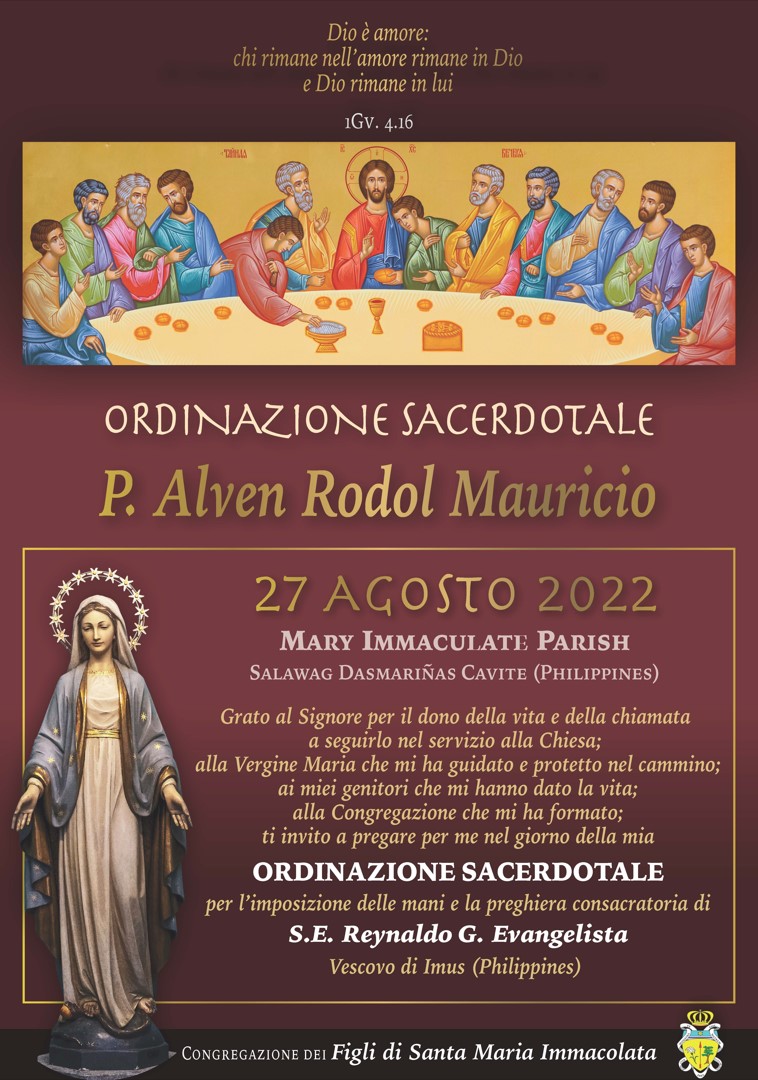 Ordinazione sacerdotale di p. Alven Rodol Mauricio