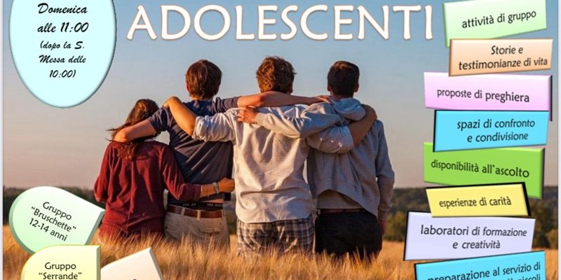 Incontri dei gruppi di adolescenti