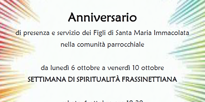 25° anniversario di presenza e servizio dei Figli di Santa Maria Immacolata nella comunità parrocchiale