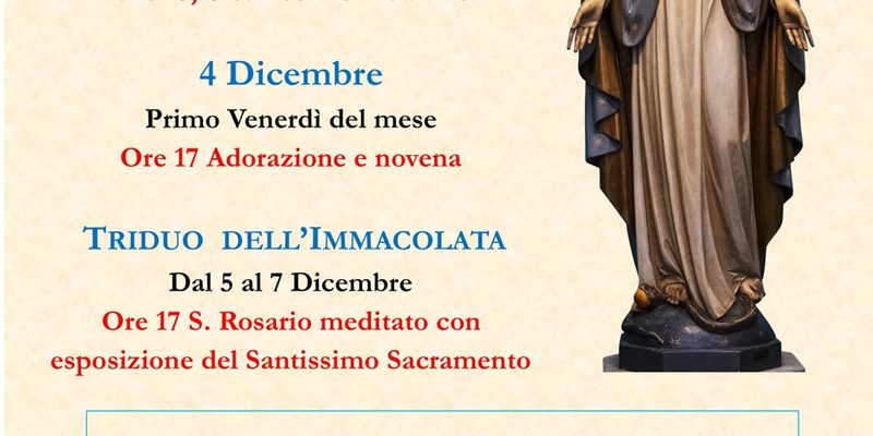 Festa dell'immacolata 2020