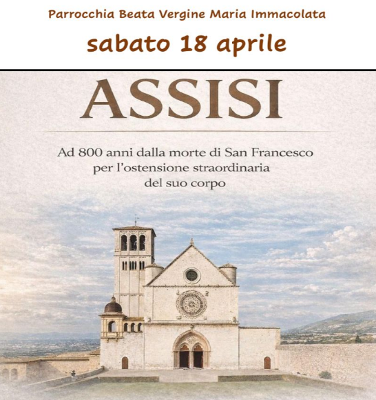 Pellegrinaggio parrocchiale ad Assisi